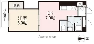 リバーボールマンション【4階】の間取り