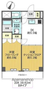 東京都葛飾区東新小岩4丁目【マンション】の間取り
