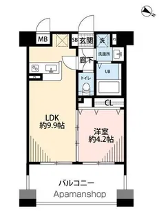 サヴォイ グランデス【10階】の間取り