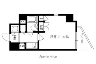 アクシルコート京都二条【W703号室】の間取り