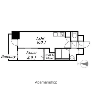 エステムコート名古屋TWIN WEST【8階】の間取り