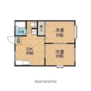 十王パレス【101号室】の間取り