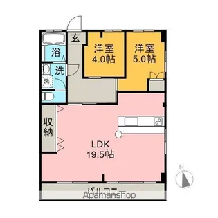 サンヒルズ【203号室】の間取り