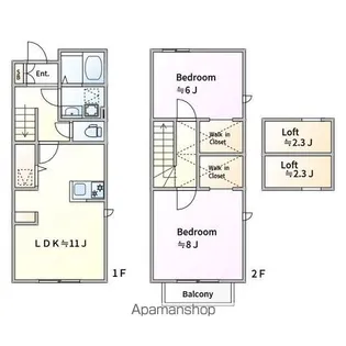 メゾン岡本【102号室号室】の間取り