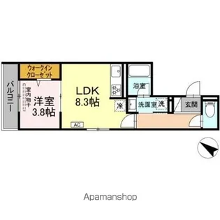 D PAINA 生麦【2階】の間取り