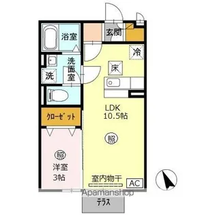 GRANDIR RORO【1階】の間取り