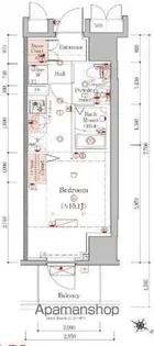 AZEST横濱大通り公園【202号室】の間取り