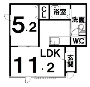 REGENT PRIMEⅣ【201号室】の間取り