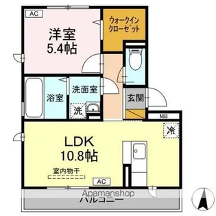 PARK HILLS MIYAKO A【2階】の間取り