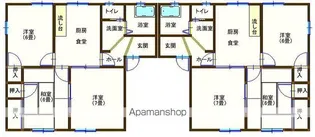 ラフォーレ五十部 5【202号室】の間取り