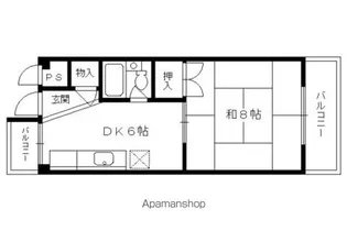 ハイツ小園【302号室】の間取り