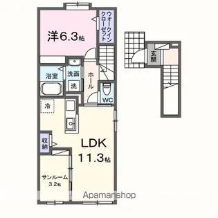 カルム【2階】の間取り