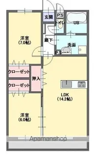 シュロスカナフ【101号室号室】の間取り