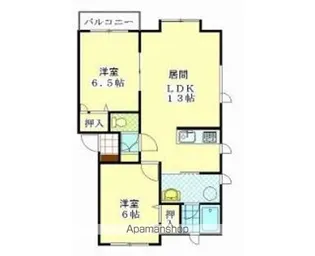 カルムヒルズ【2階】の間取り