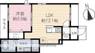 アーバンドエル駒込【101号室】の間取り