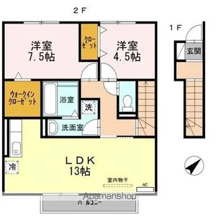 セジュールIII【2階】の間取り