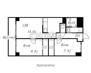 インプルーブ金山【8階】の間取り