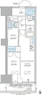 パークアクシス品川天王洲アイル【6階】の間取り