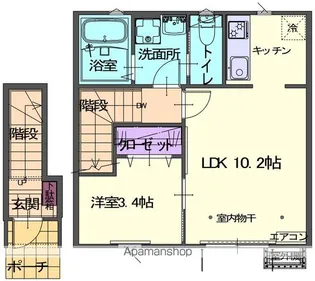 CASA BLOMMAⅡ【203号室】の間取り