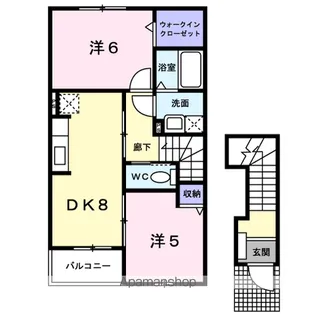 サン・フィールド Ⅰ【2階】の間取り