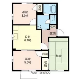 マイネハイマート藤塚A【101号室】の間取り