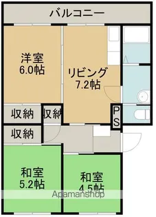 メゾン・ド・シャモニー【207号室】の間取り