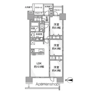 プレサンスロジェ名古屋駅SOUTH【4階】の間取り