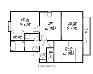 コートパル守山【2階】の間取り