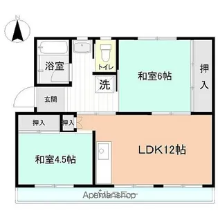 富岡ハイツⅡ【501号室】の間取り