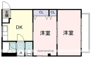 コウサンハイツⅢ【105号室】の間取り