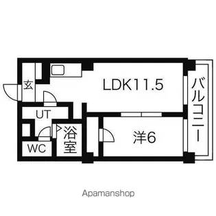 CASA・BGV【5i号室】の間取り