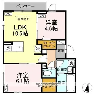 セレスティア千住元町【3階】の間取り