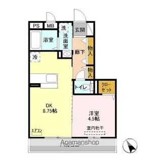 オークヒルズ Ⅱ【2階】の間取り