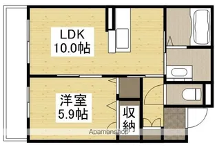 岡山県岡山市北区北長瀬本町【アパート】の間取り