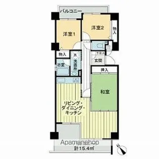 ライオンズマンション八事石坂【702号室】の間取り