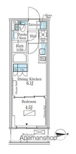 パークアクシス新宿百人町【5階】の間取り