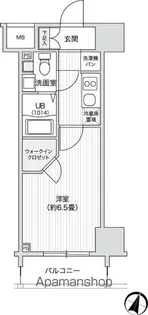 レジディア笹塚Ⅱ【2階】の間取り