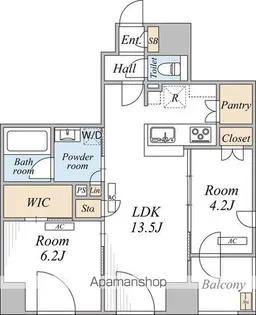 THE MAYFAIR【11階】の間取り