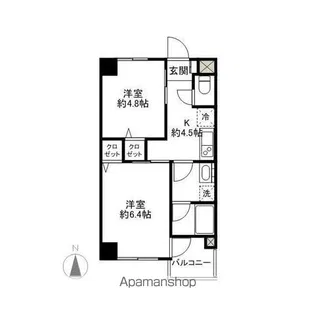 千代田シティハウス【4階】の間取り