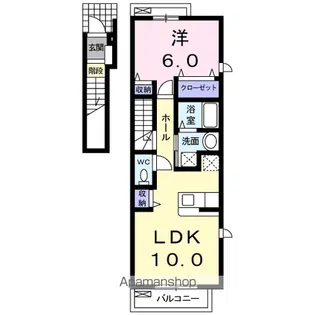 プレッソ・Ⅰ【2階】の間取り
