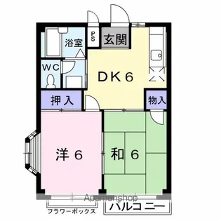 エルディム神明【2階】の間取り