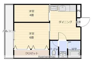 エスティード光南【306号室号室】の間取り