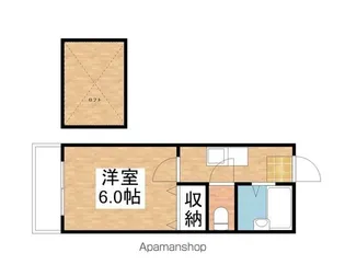 フラワーパレス下中野【102号室】の間取り