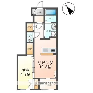 ベルディウム【1階】の間取り