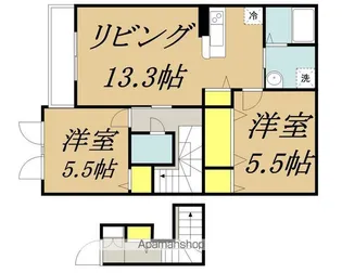 グリーンパストラル神子柴 A【205号室】の間取り