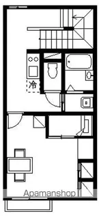 レオパレスファミーユⅢ【2階】の間取り