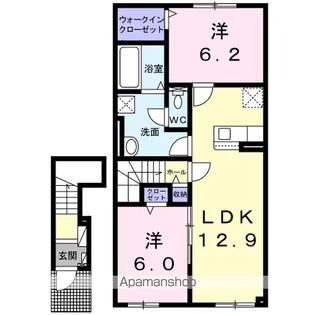 SIDE4【2階】の間取り