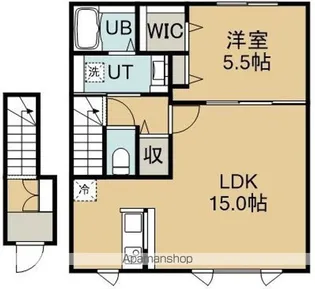 MONACO(モナコ)【202号室】の間取り