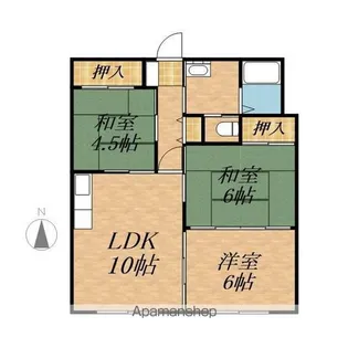 スカイハウス宮本【1階】の間取り