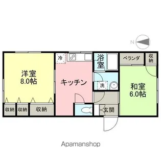 サニーハイツⅡ【103号室】の間取り